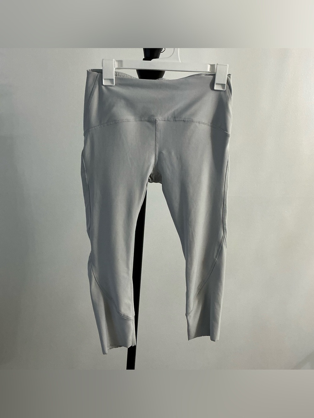 RBX Ladies Athletic Leggings Medium Grey High Rise Cropped